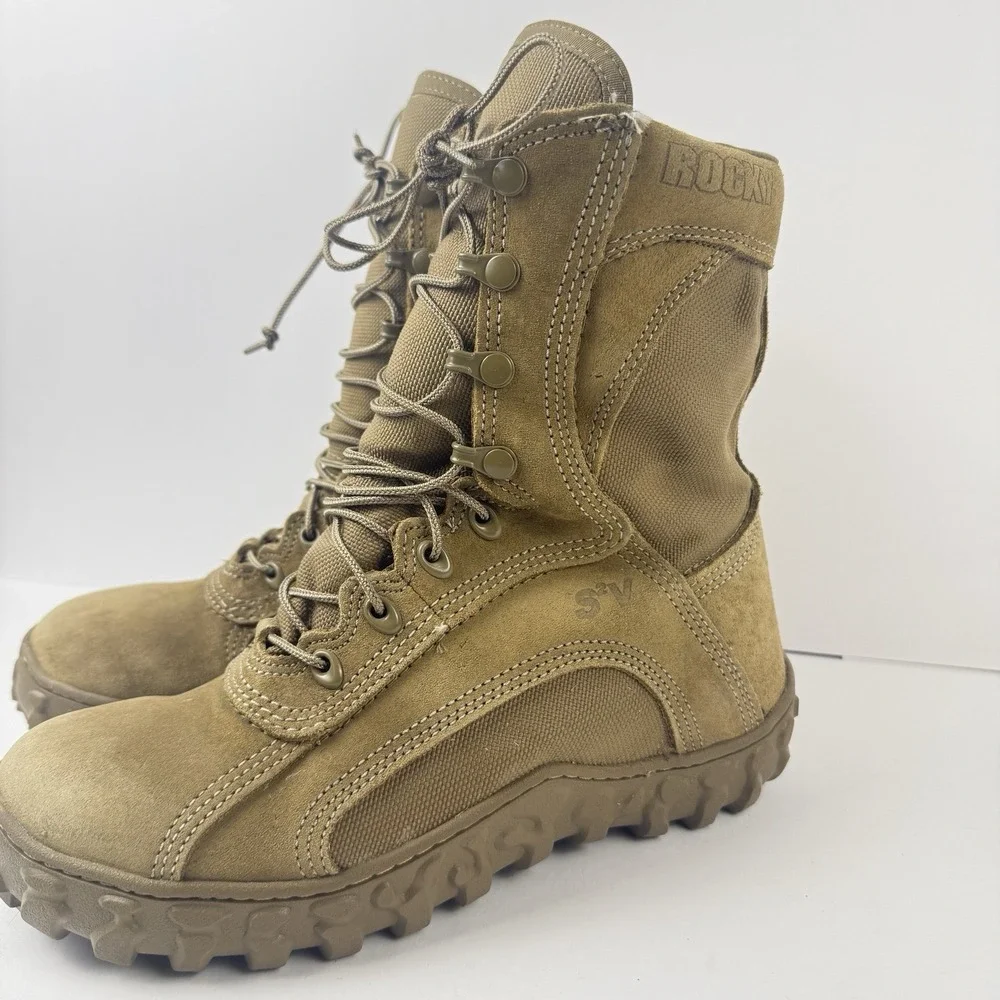 Rocky S2V Special Ops Boots 7.5 R Brown Coyote Insulated USA Vibram RKC055